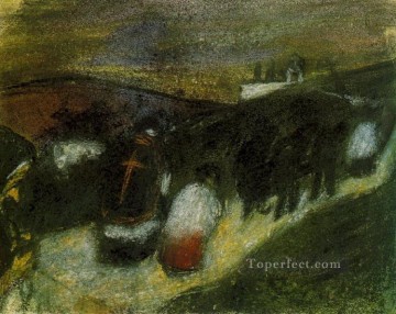 Artworks by 350 Famous Artists Painting - Rural burial 1900 Pablo Picasso